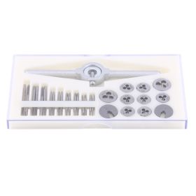 30PCS/Set Taps Dies Spanner Set Screw Threading Tapping Hand Tools Kit (Option: default)