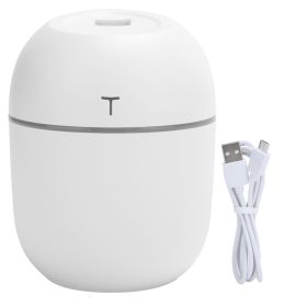 Mini Humidifier Portable DC5V USB Plug In Aroma Essential Oil Diffuser With LED Night Light(White ) (Option: default)